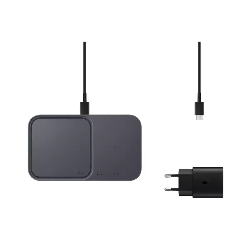 Juhtmevaba laadija Samsung EP-P5400, 15 W, hall, USB siseruumides kasutatav laadija, ühildub kõrvaklappide, nutitelefonide ja nutikelladega