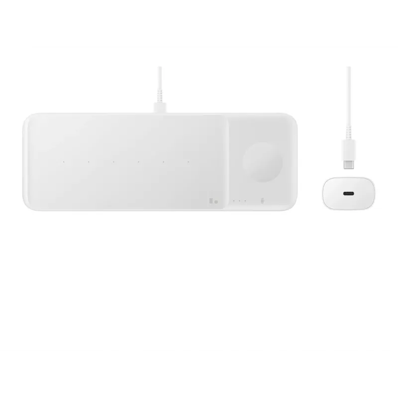 Samsung Wireless Charger Trio kõrvaklapid, nutitelefon, nutikell valge USB-juhtmevaba laadimine kiirlaadimine siseruumides