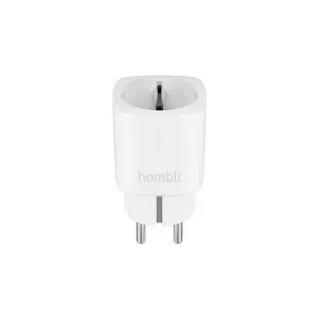 Nutipistik Hombli Smart Socket EU tootjalt Avanca International BV — Wi‑Fi, 220–250 V, 50–60 Hz, max 3540 W, siseruumides, valge, plastist, 46×46×84 mm