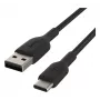 USB-kaabel Belkin CAB002BT1MBK 1 m USB-A USB-C-le Must