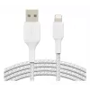 BELKIN Lightning To USB-a kaabel Braided 1m Valge