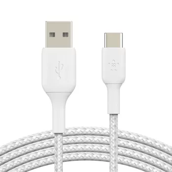 USB-kaabel Belkin BoostCharge CAB002BT2MWH 2m USB A USB-C-le valge