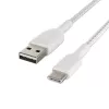 USB-kaabel Belkin BoostCharge CAB002BT2MWH 2m USB A USB-C-le valge