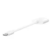 BELKIN Charge Adapter Rockstar 3.5mm Audio + USB-c Valge