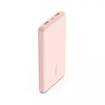 BELKIN 10k Mah akupank USB-c/USB-a 15w – roosa