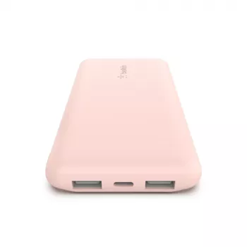 BELKIN 10k Mah akupank USB-c/USB-a 15w – roosa