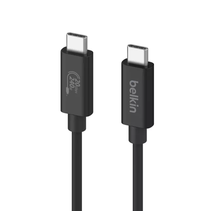 USB-kaabel Belkin INZ004BT2MBK USB4 Gen 2x2 2 m USB C Must