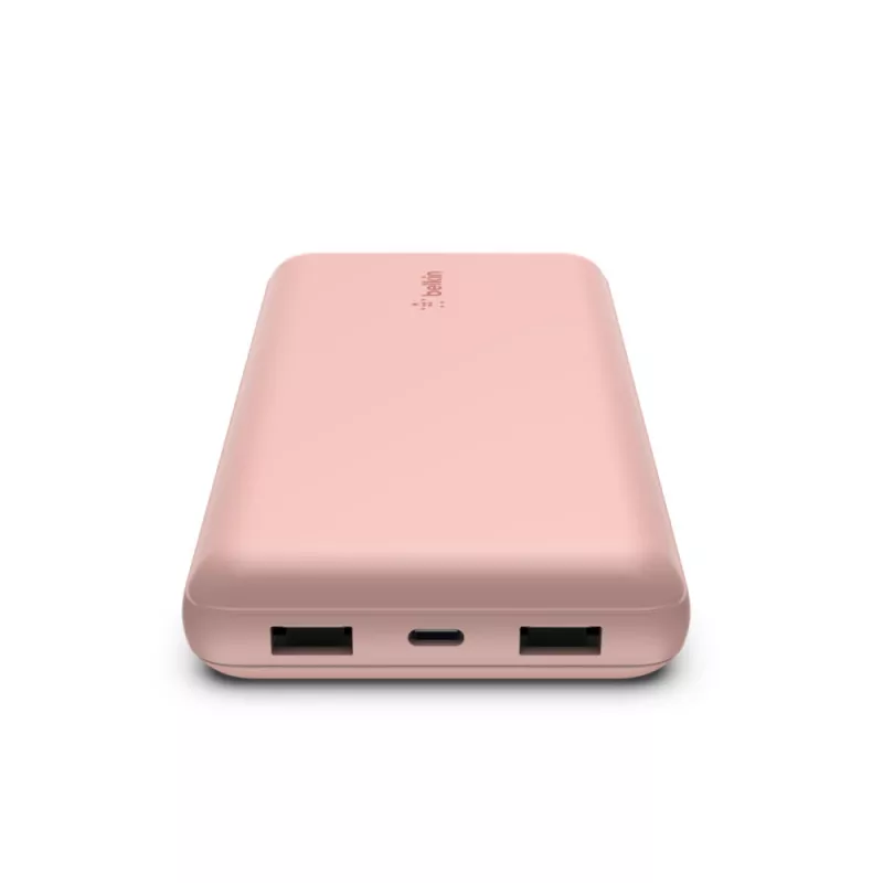 BELKIN Power Bank 20k USB-a Ja USB-c 15w Roosa