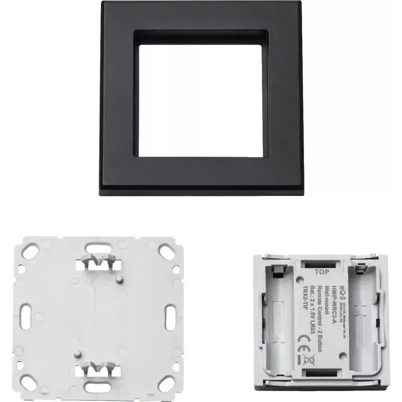 Valgusti lüliti Homematic IP 159881A0 — antratsiit, nuppjuhtimine, aku (AAA), IP20, 86×86×19 mm