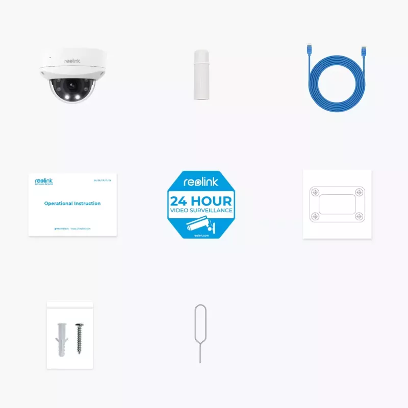 IP turvakaamera Reolink P437 4K dome, 8 MP 3840x2160, 5x optiline suum, PoE (IEEE 802.3af), IK10, IP67, MicroSD tugi kuni 256 GB