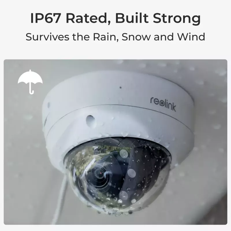 IP turvakaamera Reolink P437 4K dome, 8 MP 3840x2160, 5x optiline suum, PoE (IEEE 802.3af), IK10, IP67, MicroSD tugi kuni 256 GB