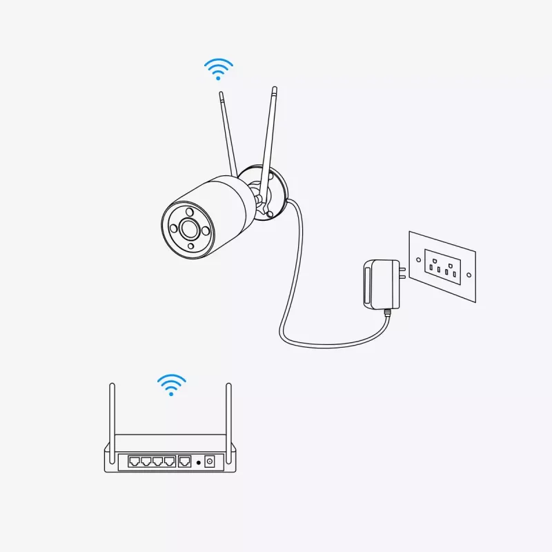 IP-turvakaamera Reolink W320-B 5MP välistingimustesse