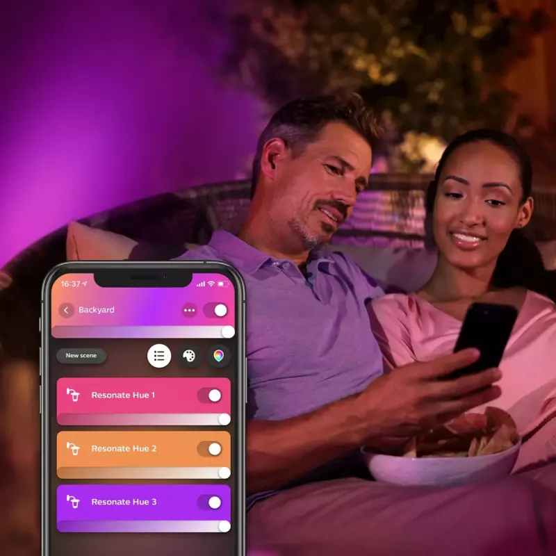 Välisseinavalgusti Philips Hue Valge and colour ambience Resonate