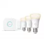Philips Hue White algkomplekt: 3 E27 nutipirni (1100) + hämarduslüliti