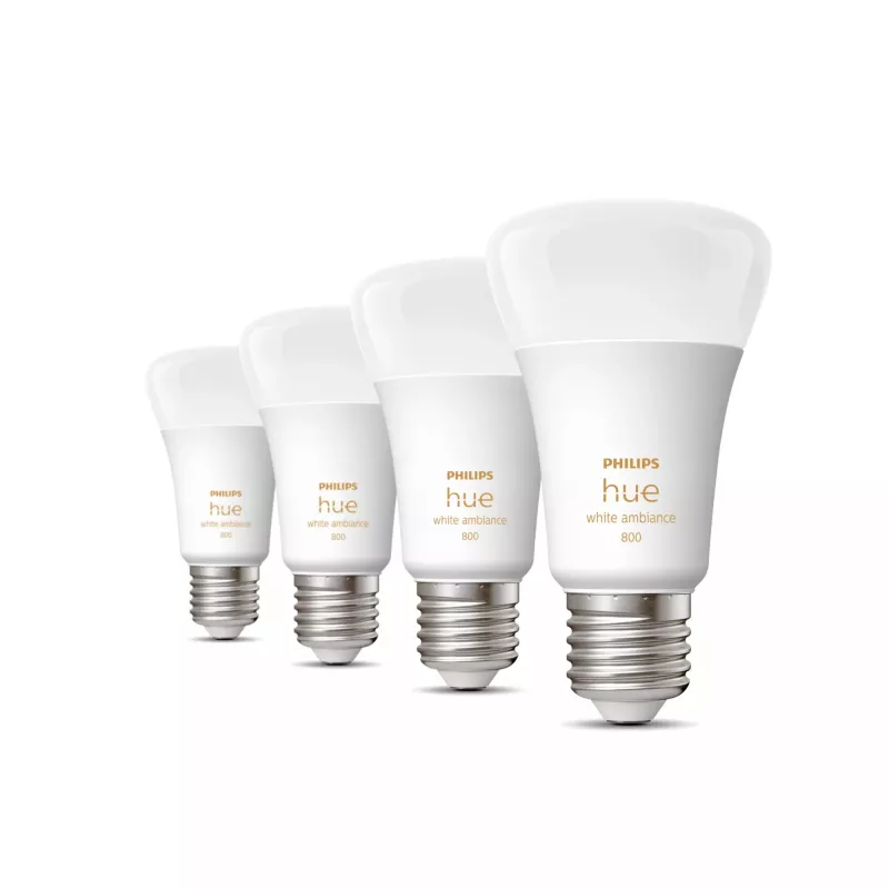 Nutipirn Philips Hue Valge ambience 4-pakk E27 Bluetooth Zigbee