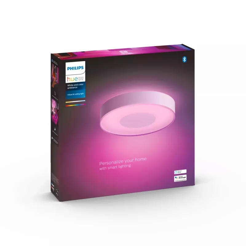 Laelamp Philips Hue Valge and Colour Ambience Infuse medium — reguleeritav valge ja värviline valgustus, rakenduse ja hääljuhtimine