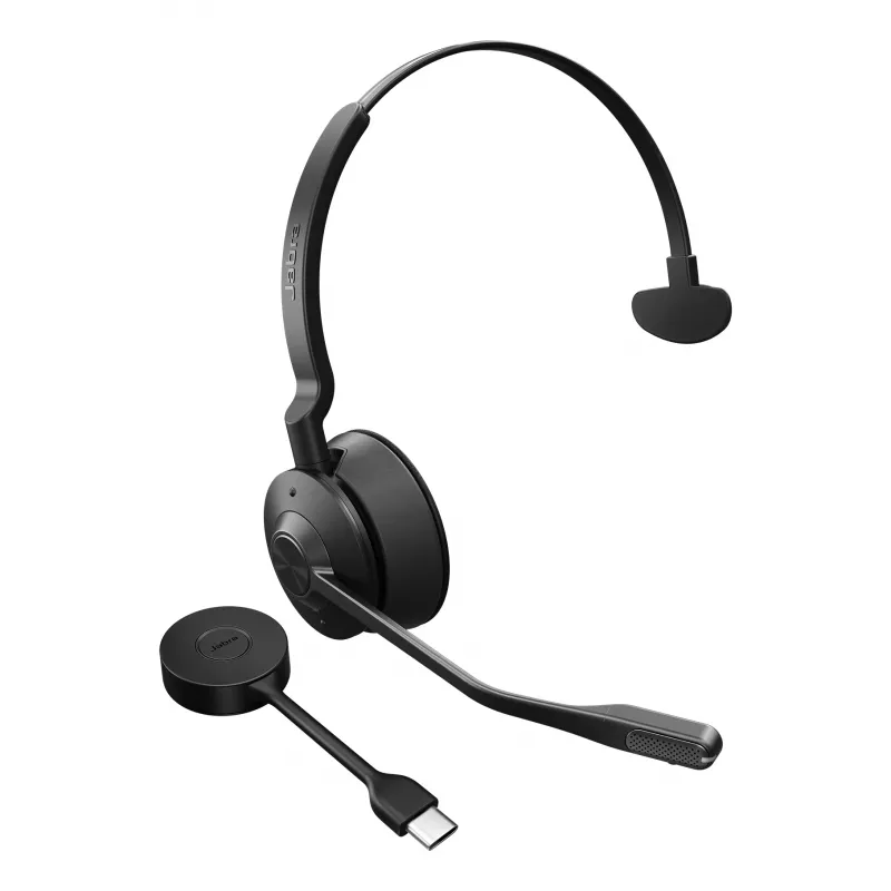 Jabra Engage 55 SE - USB-C UC Mono, EMEA/APAC, juhtmevaba, 40–16000 Hz, kontor/kõnekeskus, 57 g, kõrvaklapid, must