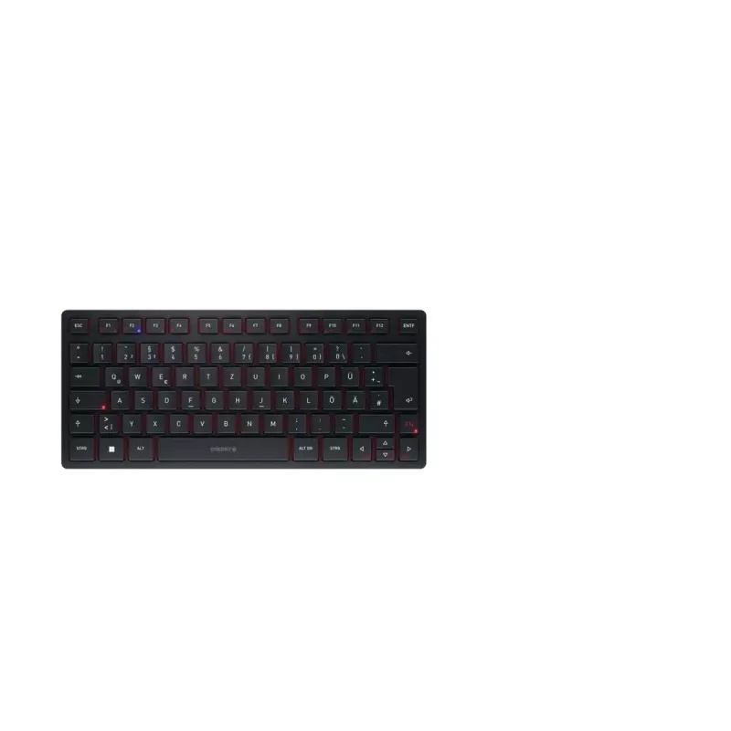 CHERRY KW 9200 MINI klaviatuur Universaalne USB + RF juhtmevaba + Bluetooth QWERTZ saksa must