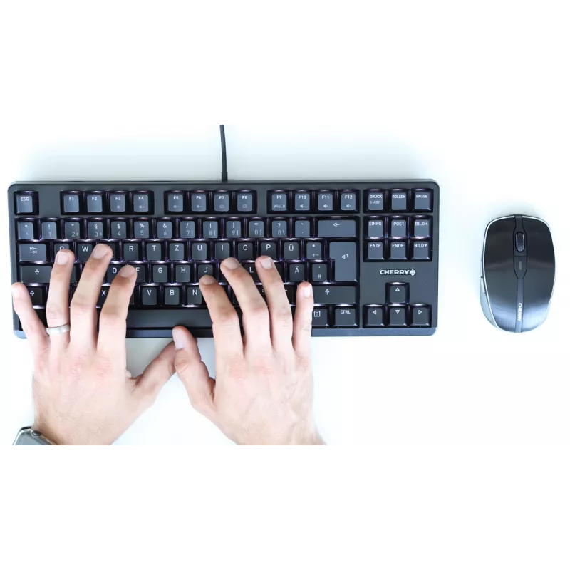 CHERRY G80-3000N RGB TKL klaviatuur Universaalne USB QWERTZ Saksa Must