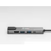 Equip USB-C 5 in1 multifunktsionaalne adapter, HDMI, Gigabit LAN, USB 3.2 GEN1, 100W USB PD