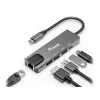 Equip USB-C 5 in1 multifunktsionaalne adapter, HDMI, Gigabit LAN, USB 3.2 GEN1, 100W USB PD