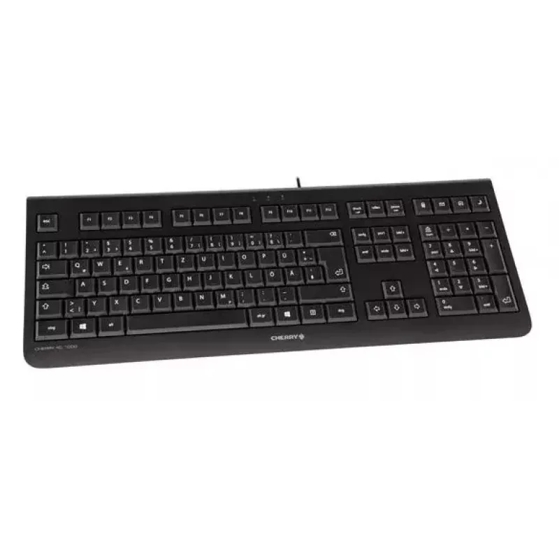 CHERRY KC 1000 klaviatuur universaalne USB AZERTY Belgia must