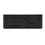 CHERRY KC 1000 klaviatuur universaalne USB AZERTY Belgia must
