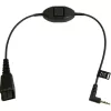 Jabra 8800-00-55 helikaabel 0,3 m QD 2,5 mm pistik must