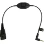 Jabra 8800-00-55 helikaabel 0,3 m QD 2,5 mm pistik must