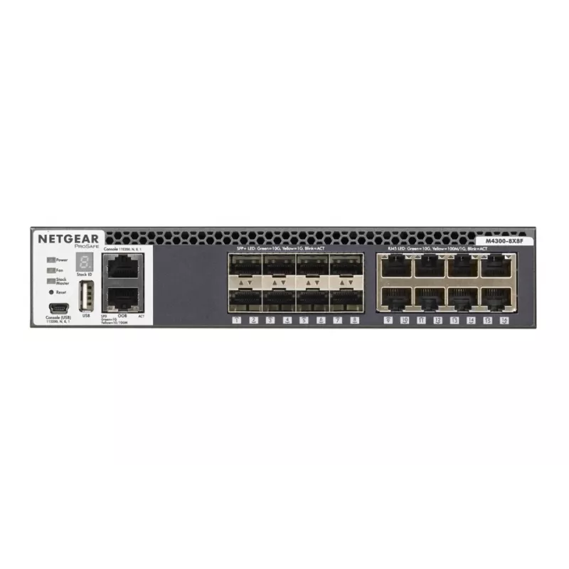NETGEAR M4300-8X8F Hallatav L3 10G Ethernet (100/1000/10000) 1U Must