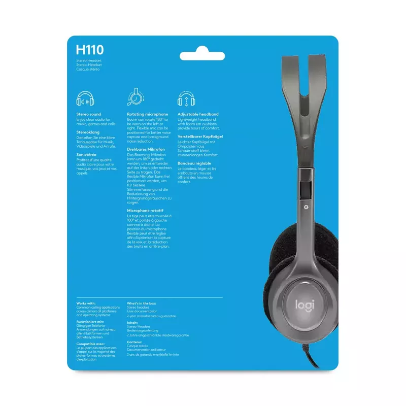 LOGITECH H110 - 3.5mm - stereopeakomplekt