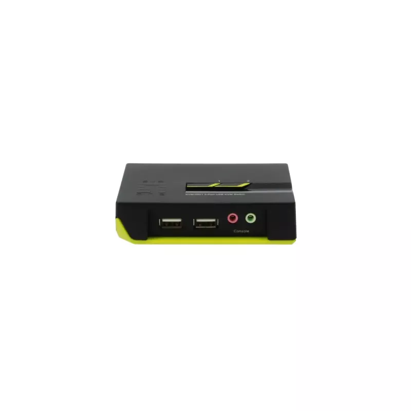 LevelOne 2-pordiline USB VGA KVM-lüliti, helitoega