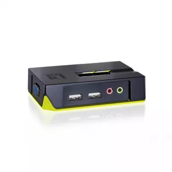 LevelOne 2-pordiline USB VGA KVM-lüliti, helitoega