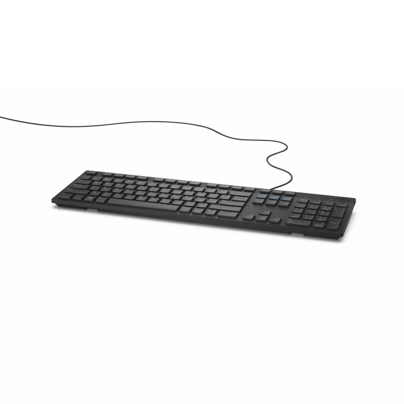 DELL juhtmega klaviatuur - KB216 - saksa (QWERTZ) - must, täissuuruses (100%), juhtmega, USB, QWERTZ, must