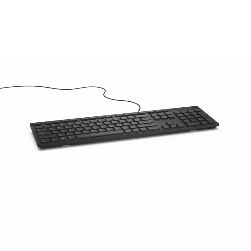 DELL juhtmega klaviatuur - KB216 - saksa (QWERTZ) - must, täissuuruses (100%), juhtmega, USB, QWERTZ, must