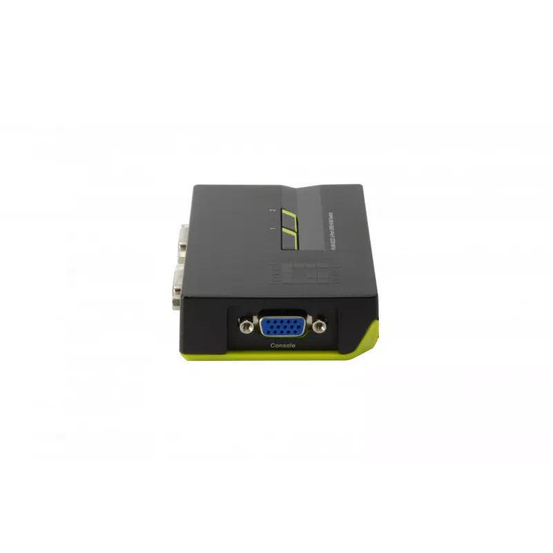 LevelOne 2-pordiline USB VGA KVM-lüliti, 2048 x 1536 pikslit, must, roheline