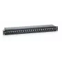 Equip 24-pordine Cat.6 varjestatud patch-paneel, must