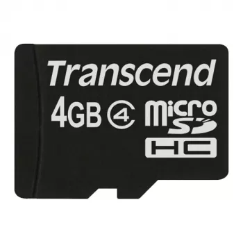 Transcend MicroSDHC-kaart 4 GB liides MicroSDHC mudel TS4GUSDC4