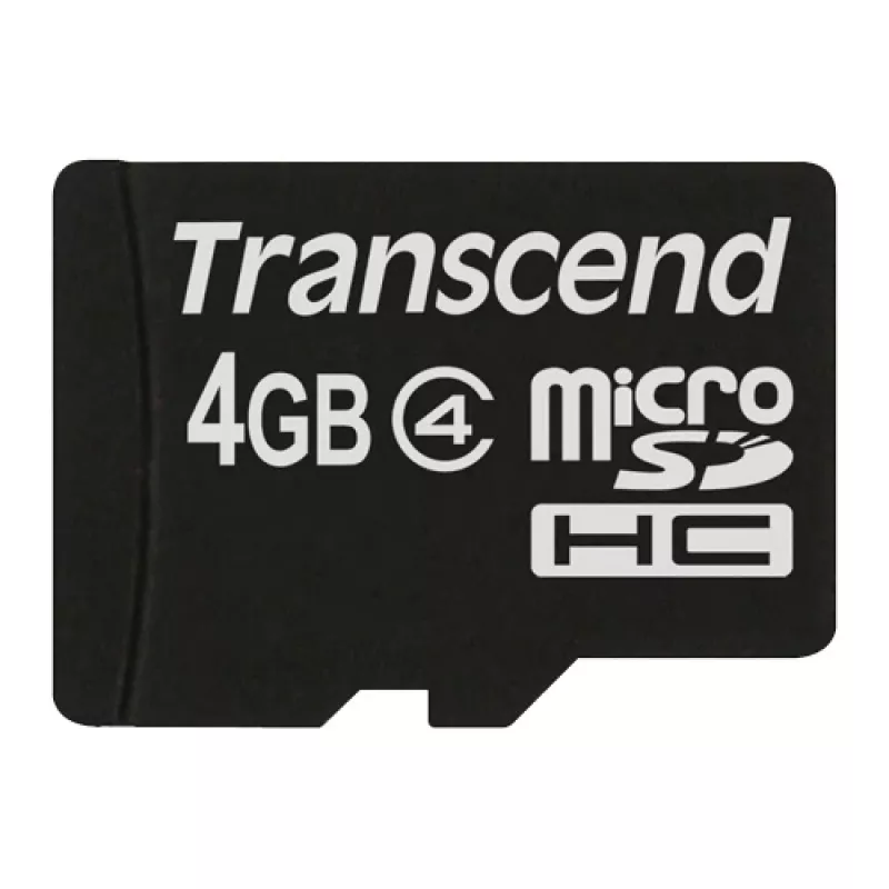 Transcend MicroSDHC-kaart 4 GB liides MicroSDHC mudel TS4GUSDC4