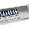 Equip 16-pordiline Cat.6 varjestatud jaotuspaneel, helehall, RJ-45, kuld, Cat6, riiulipaigaldus, 1U, hall