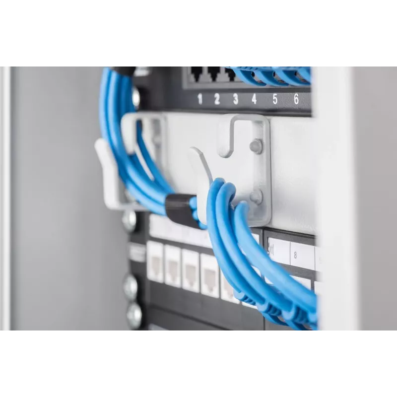 DIGITUS Paigalduspaneel CAT6 8-porti Varjestatud Must 10-tolline