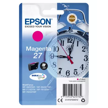 Epson Alarm clock Singlepack magenta 27 DURABrite Ultra Ink