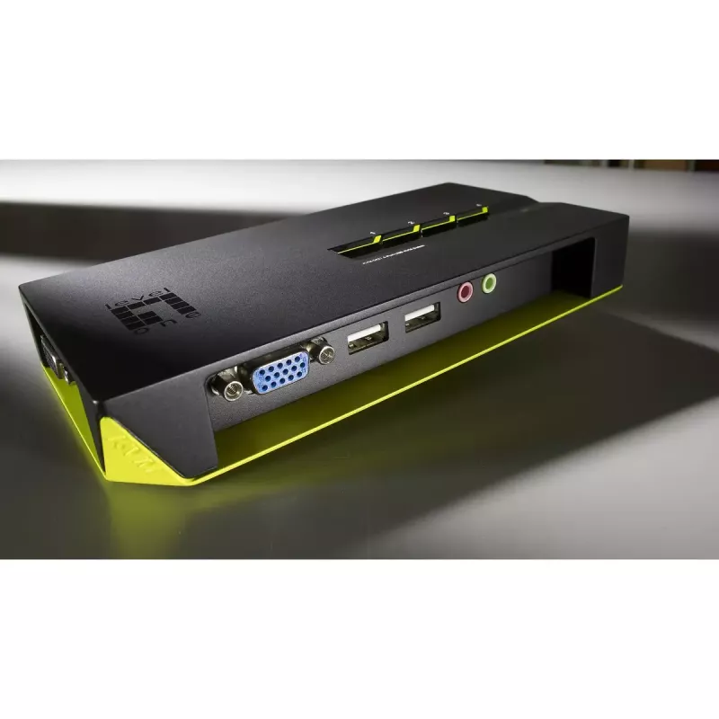 LevelOne 4-pordiline USB VGA KVM-lüliti, helitugi