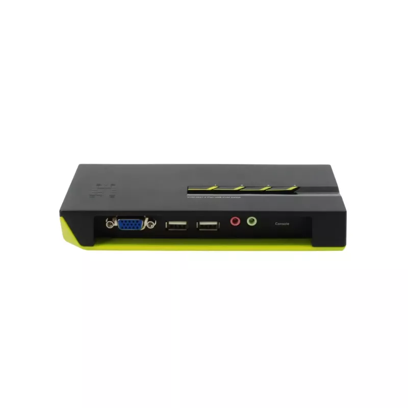 LevelOne 4-pordiline USB VGA KVM-lüliti, helitugi