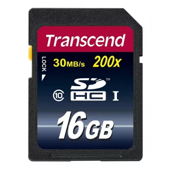 Transcend 16 GB SDHC Klass 10 välkmälu TS16GSDHC10
