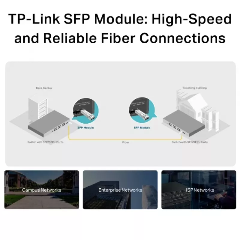 TP-Link SFP 1000BASE-SX LC MiniGBIC Mm, fiiberoptiline, 1250 Mbit/s, mini-GBIC/SFP, LC (UPC), 50/125,62,5/125 µm, 550 m