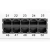 DIGITUS CAT 3 ISDN patch-paneel, varjestamata, 50 porti RJ45, 8P4C, LSA, 1U, rack-paigaldus, värvus hall RAL 7035