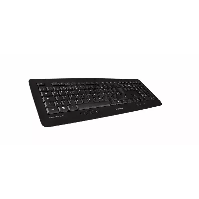 CHERRY DW 5100 klaviatuur, hiir kaasas, universaalne, RF-juhtmevaba, QWERTZ, saksa, must