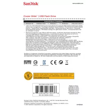 WESTERN DIGITAL SanDisk Cruzer Glide - 32 GB USB-mälupulk - USB 2.0