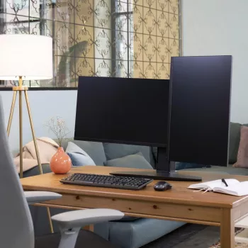 Kahe monitori tõstestatiiv Ergotron Neo Flex 62,2 cm Must